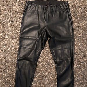 H&M Faux Leather Leggings